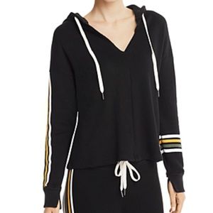 n:Philanthropy Winslow Striped Detail Hoodie Black
